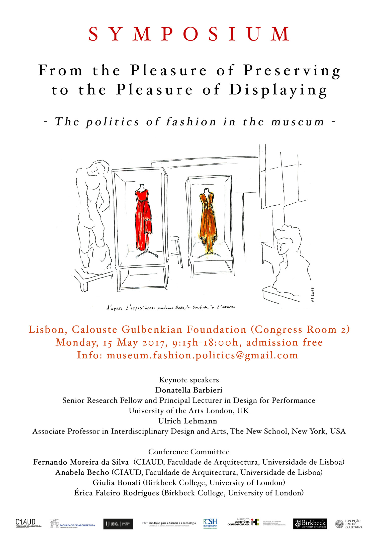 A CURADORIA E A PRESERVAÇÃO DA MODA EM MUSEU - SIMPÓSIO NA FUNDAÇÃO CALOUSTE GULBENKIAN
