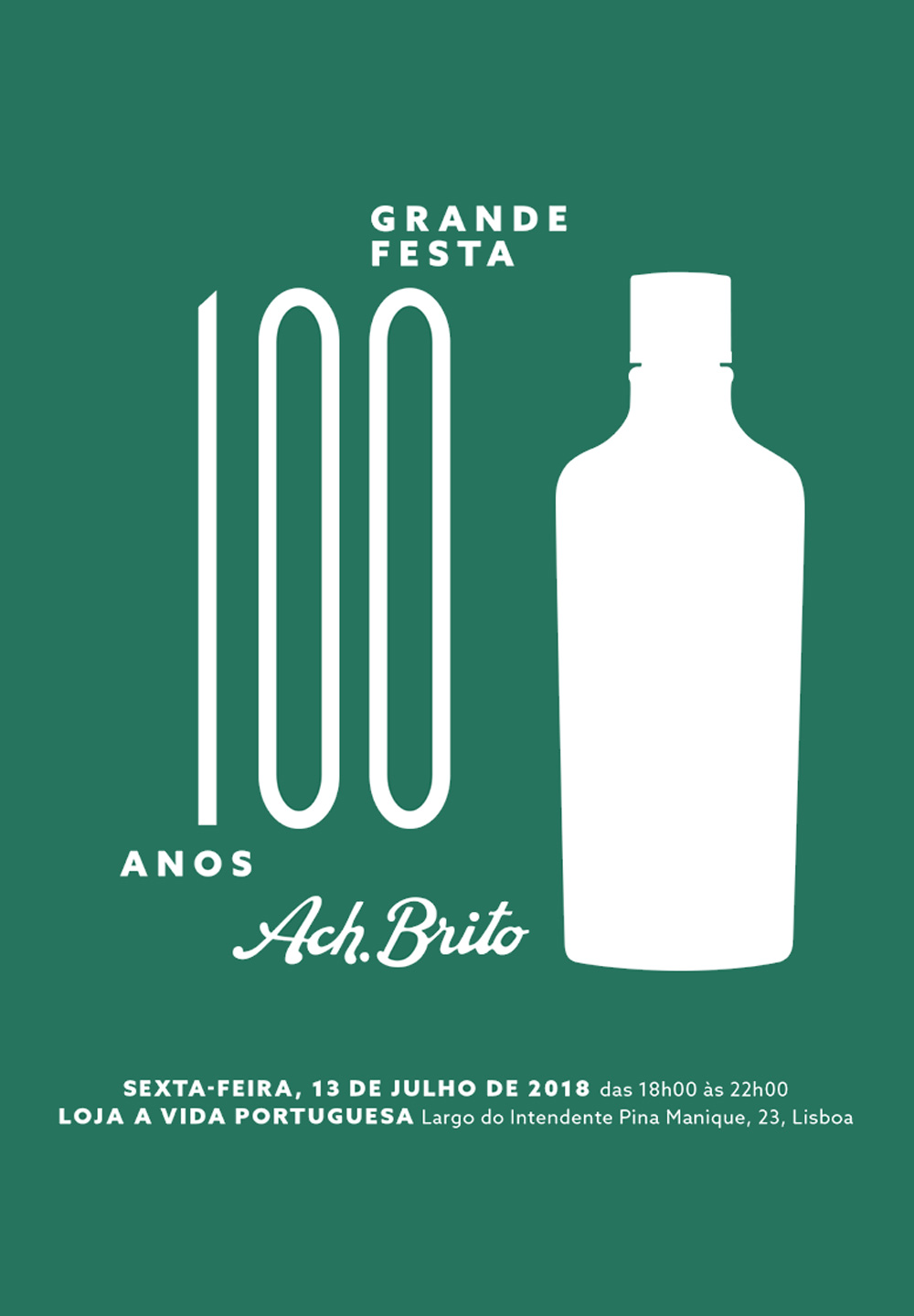 ACH.BRITO. 100 ANOS A DESPERTAR SENSAÇÕES!