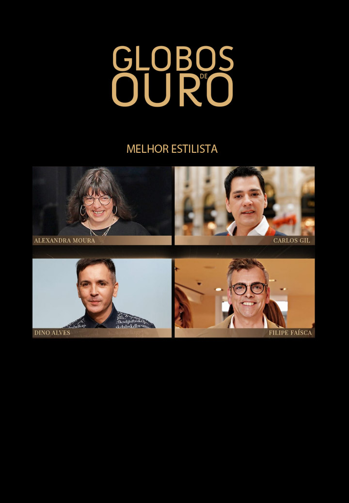 DINO ALVES E FILIPE FAÍSCA ESTÃO ENTRE OS NOMEADOS PARA GLOBO DE OURO DE MELHOR ESTILISTA
