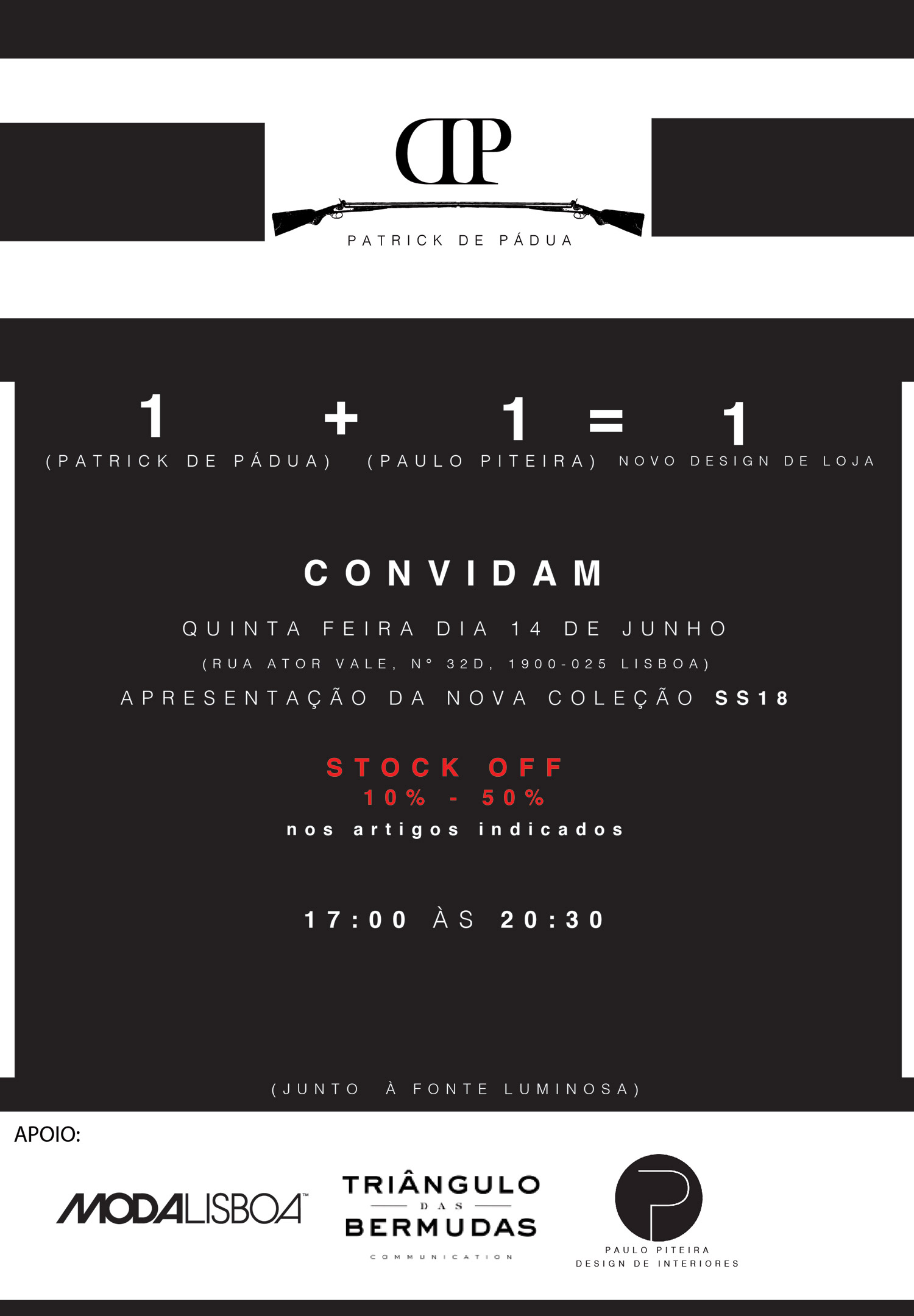 PATRICK DE PÁDUA APRESENTA COLEÇÃO SS18 NA SUA LOJA EM LISBOA